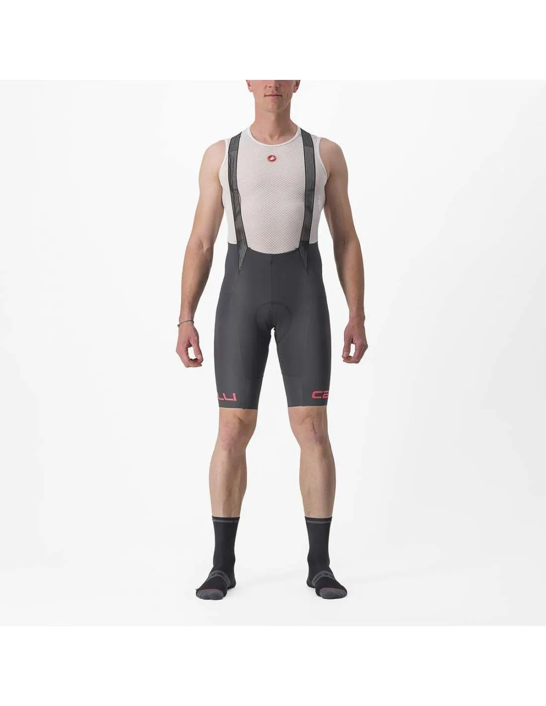 Culotte Free Aero RC Classic Gris Oscuro/Hibisco