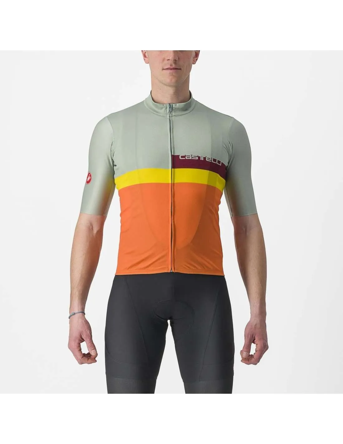 Maillot A Blocco Vrd Defender/Rj burdeos osc