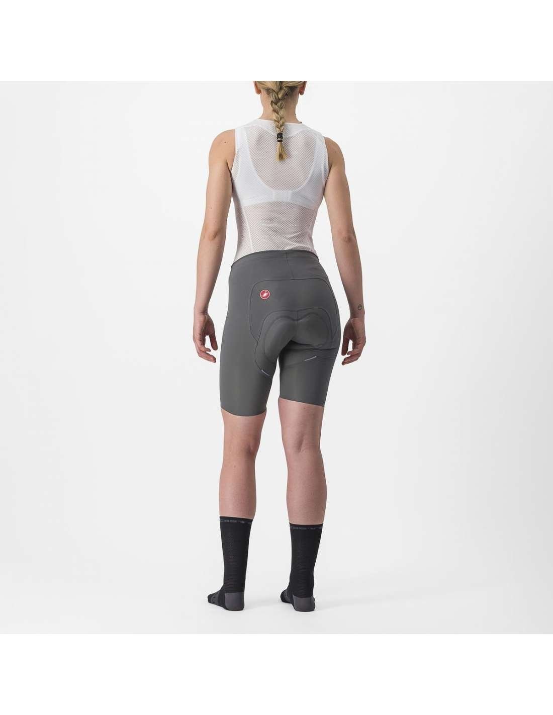 Short Free Aero Race Women Gris Gunmetal - Imagen 2