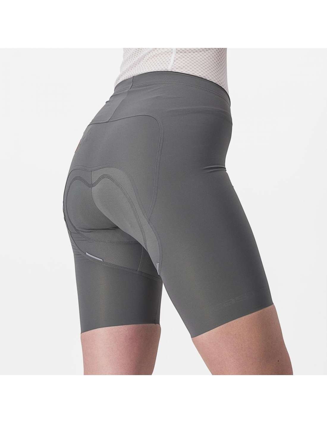 Short Free Aero Race Women Gris Gunmetal - Imagen 4