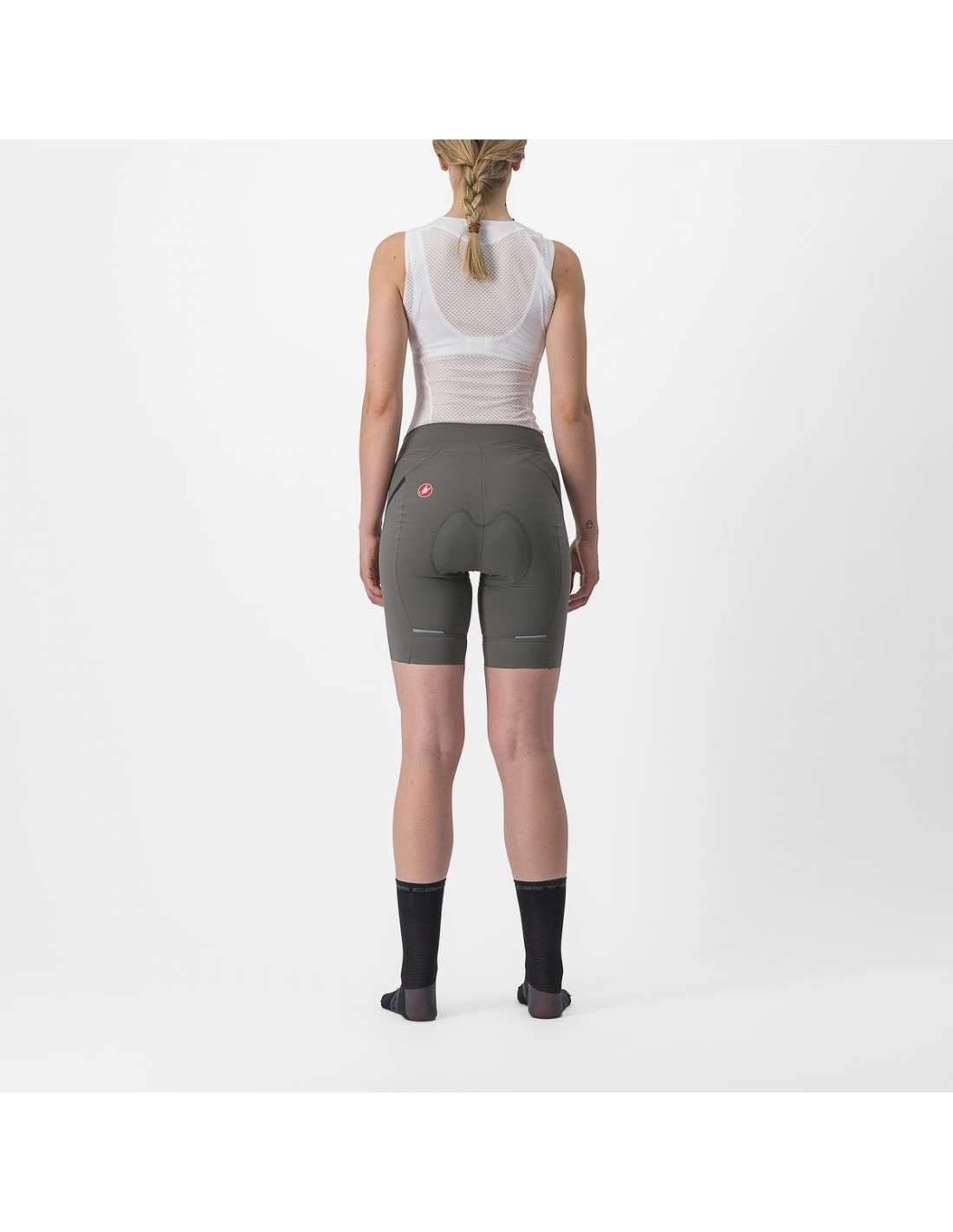 Short Velocissima 3 Women Gris Gunmetal/Gris Oscuro - Imagen 2