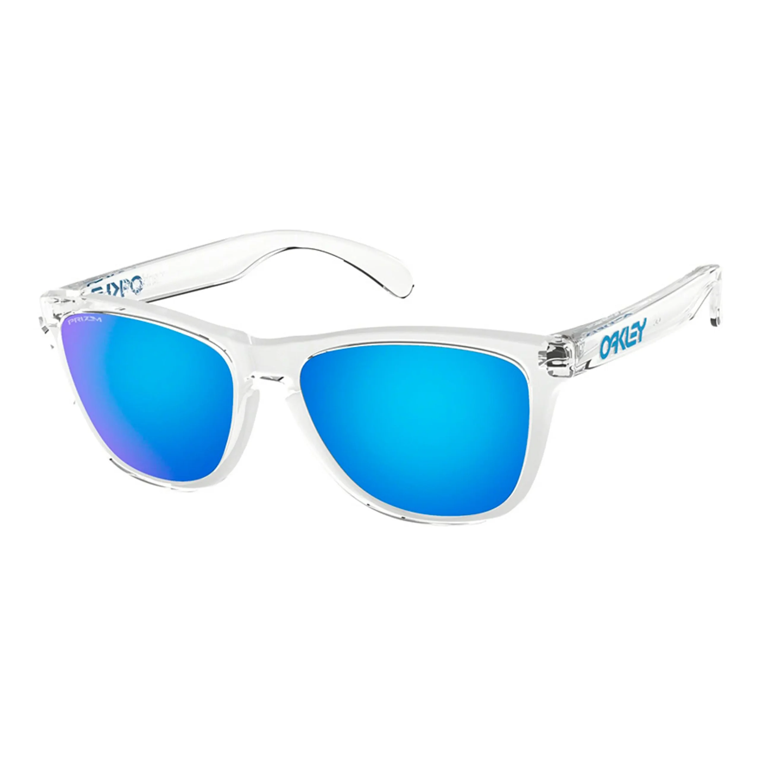 Gafas Oakley Frogskins Crystal Clear con lentes Prizm Sapphire Gafas Oakley Frogskins Crystal Clear con lentes Prizm Sapphire