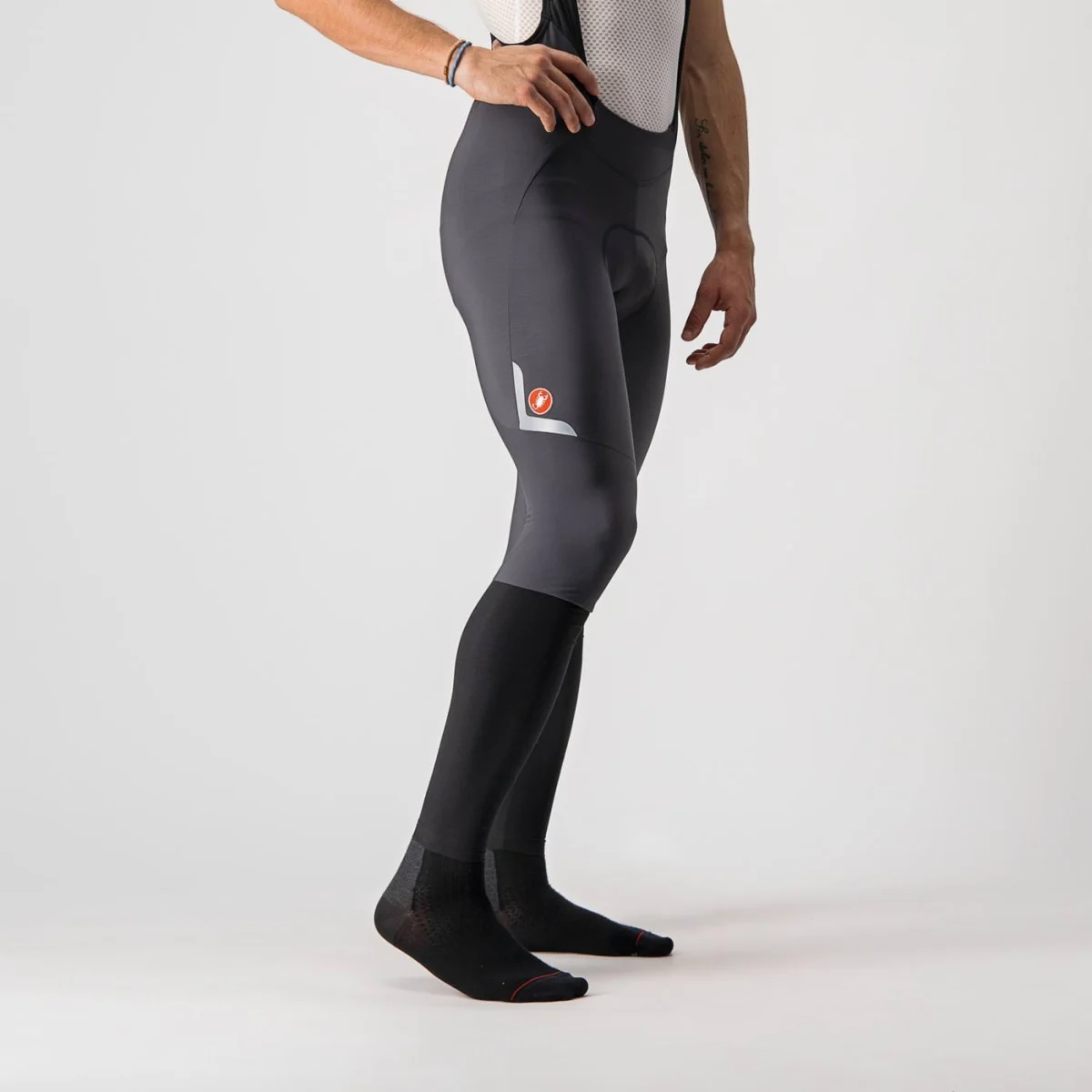 Pantalón Castelli Velocissimo 5 Gris Oscuro/Plata Reflex Pantalón Castelli Velocissimo 5 Gris Oscuro/Plata Reflex - Imagen 3